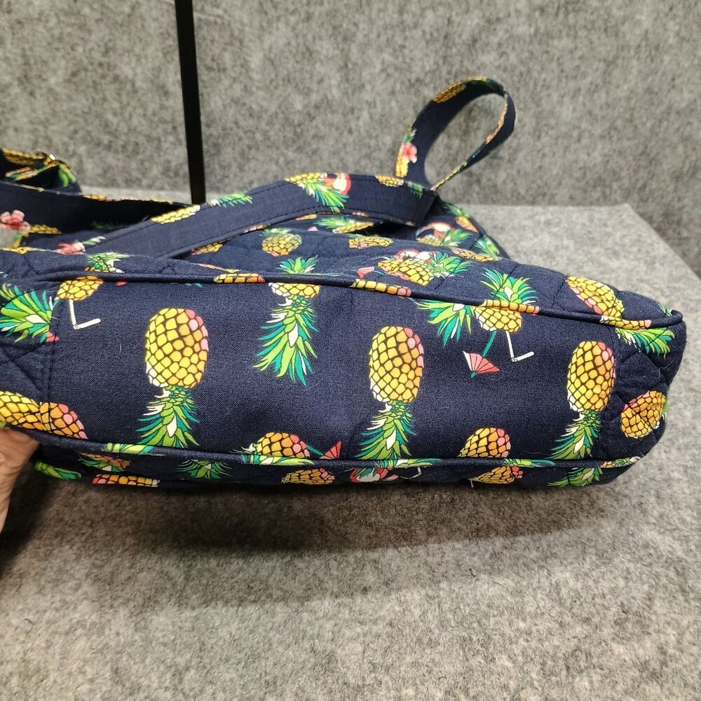 Vera Bradley Toucan Party Mailbag Purse Crossbody Messenger Bag Pineapple - Picture 15 of 16